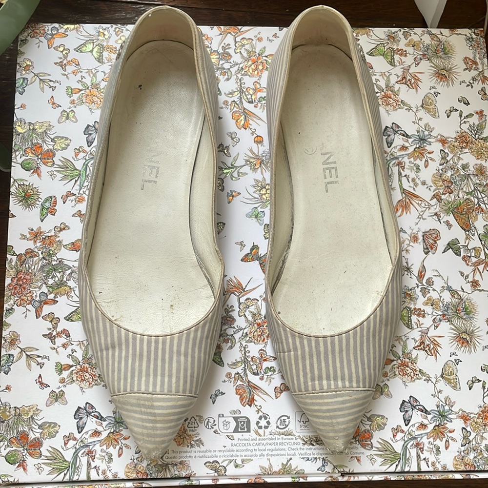 Pointed toe Chanel vintage ballerinas - size 37